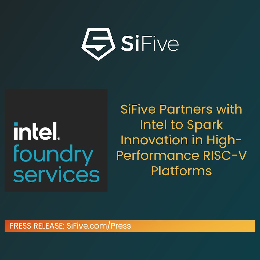 SiFive Partners with Intel to Spark Innovation in High-Performance RISC-V Platforms
