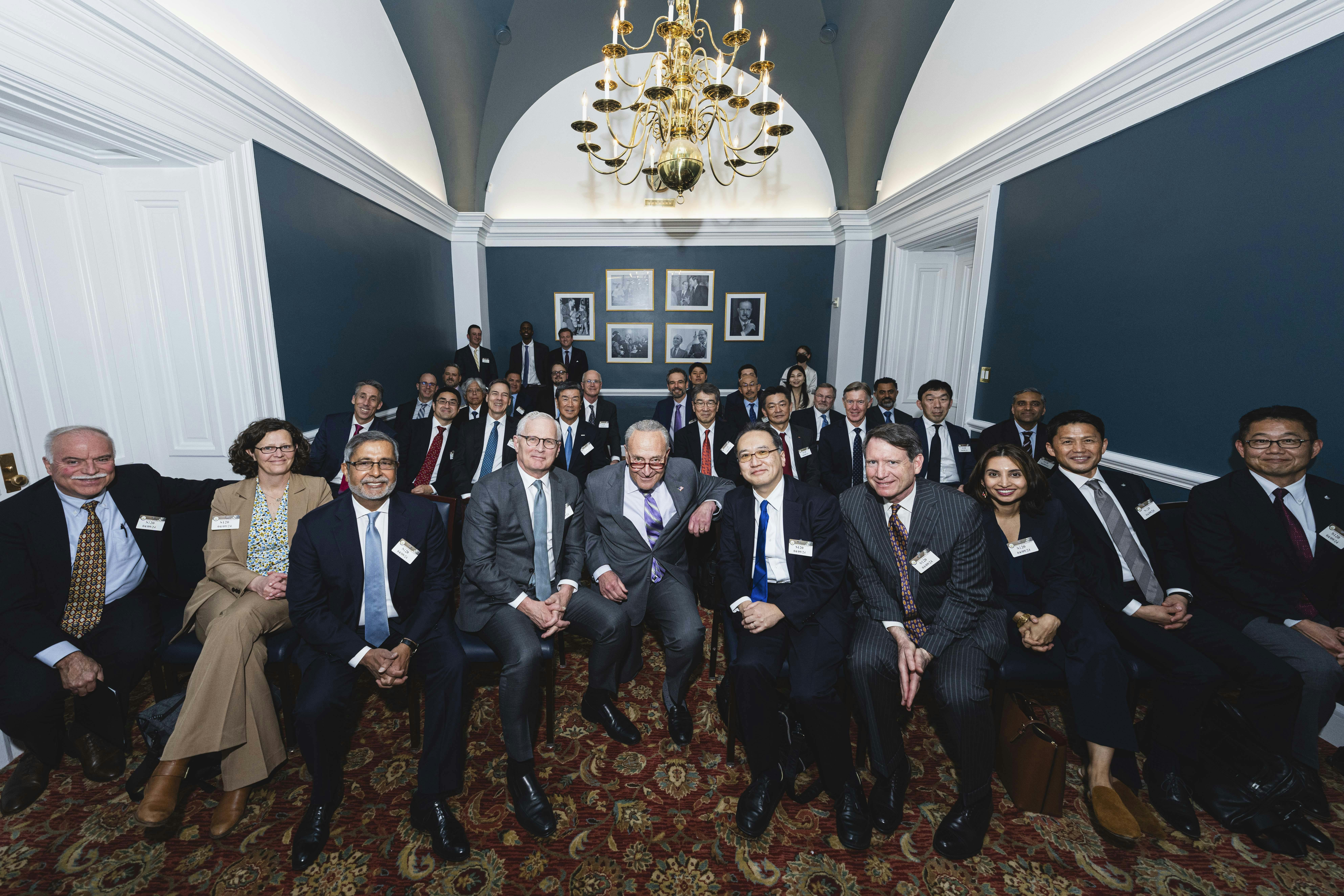 Group with Senator Schumer