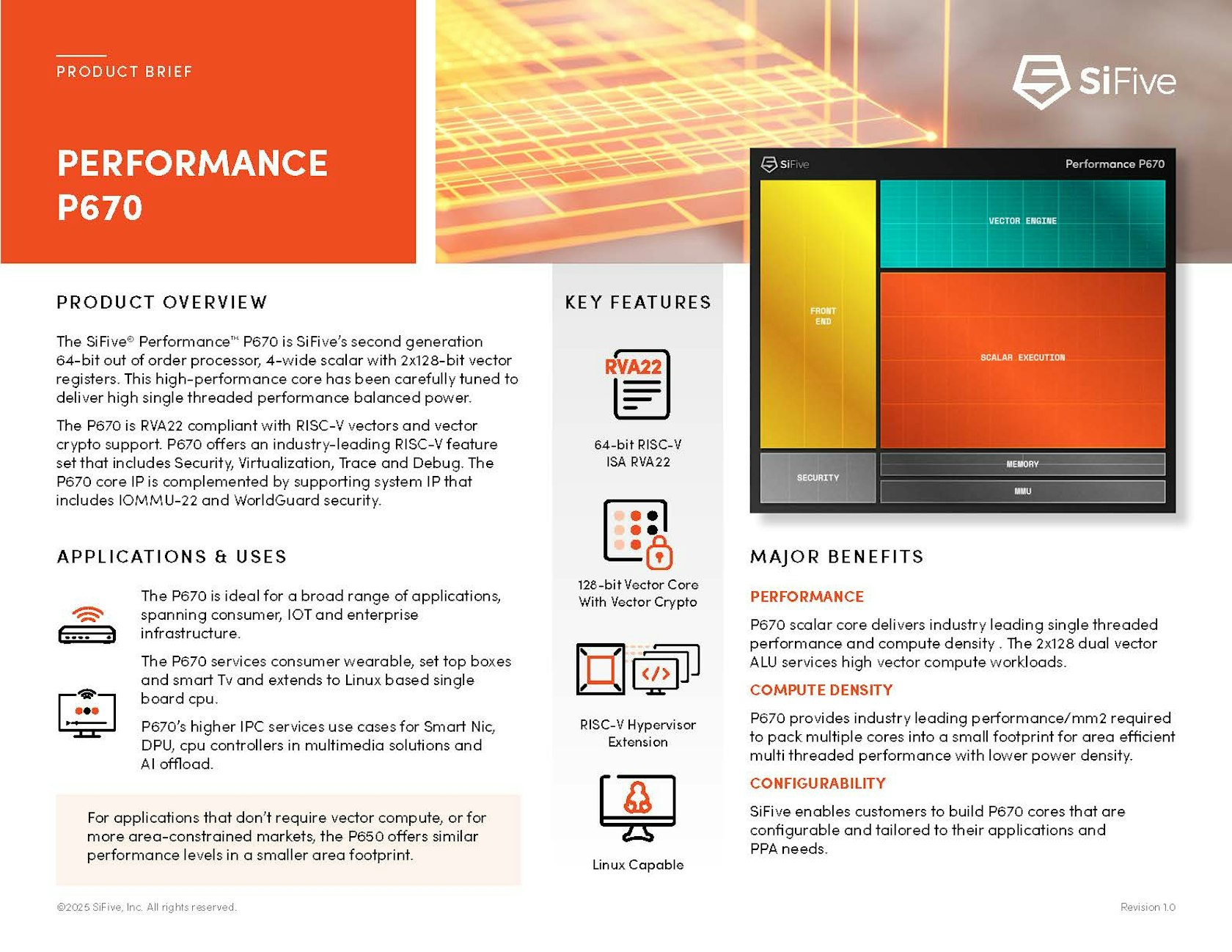 SiFive Performance Product Brief P670