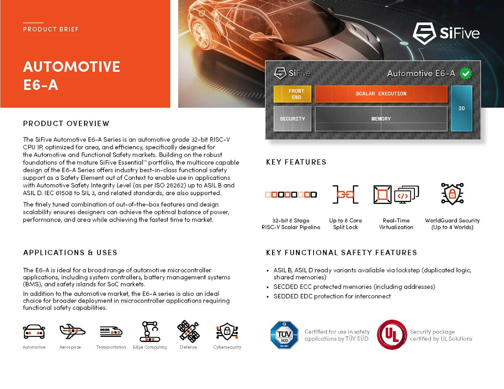 SiFive Automotive Product Brief_E6-A