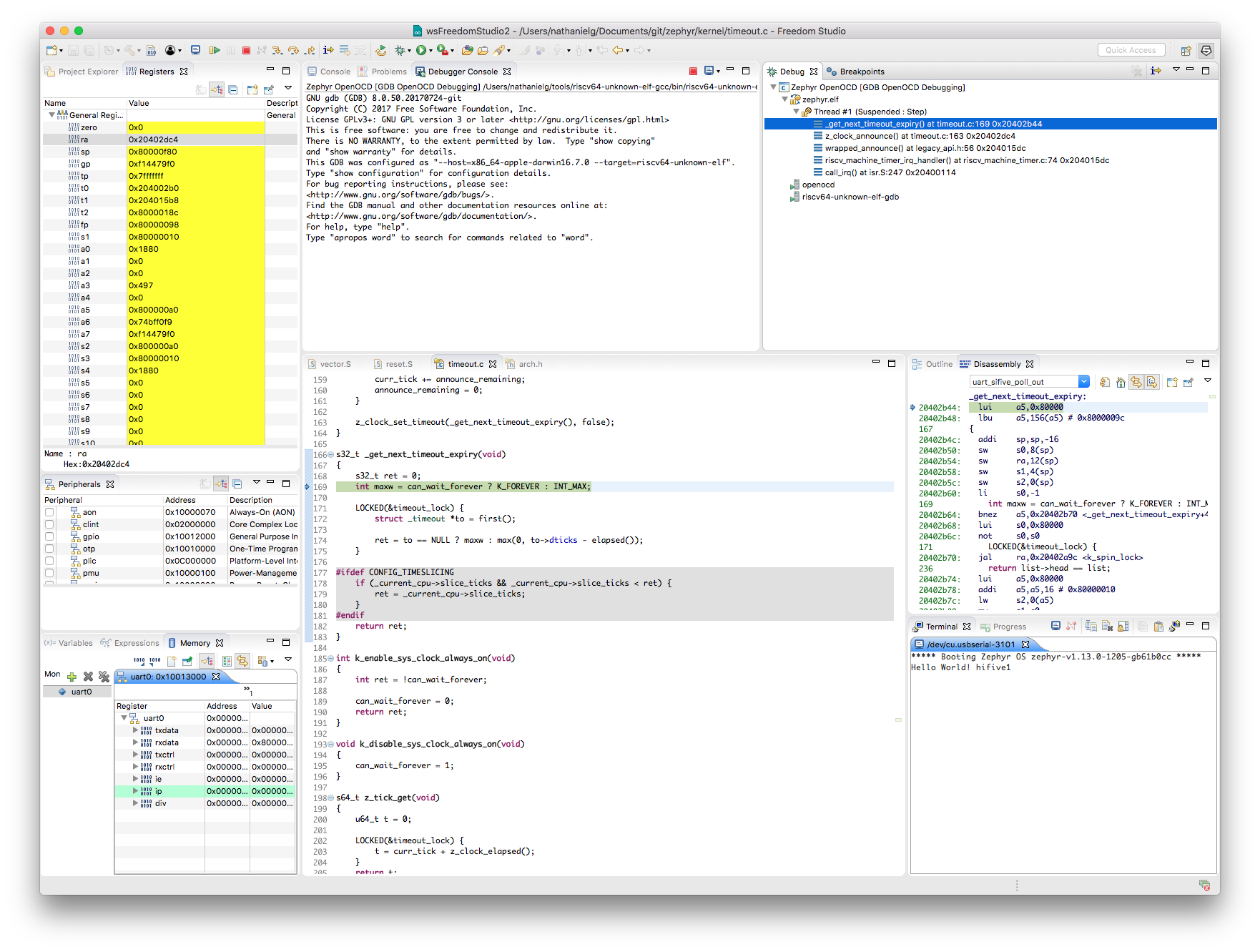 Getting Started with Zephyr RTOS v1.13.0 On RISC-V 